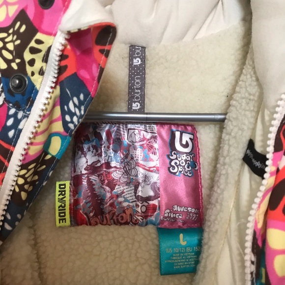Burton Girls Ski Snowboarding Jacket 